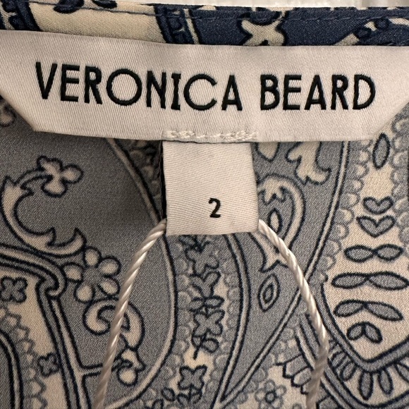 Veronica Beard Erinne Paisley Minidress - Indigo Multi - Picture 8 of 11